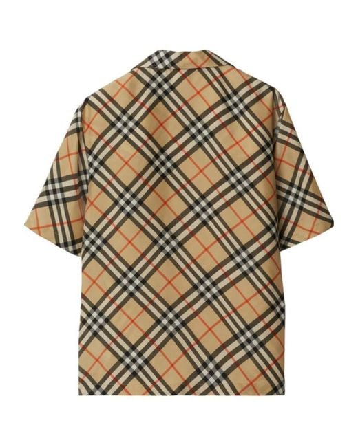 Burberry Multicolor Check Short-sleeve Shirt for men