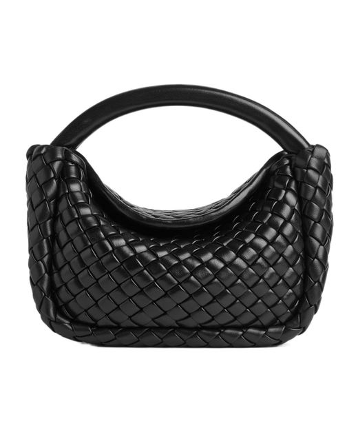 Bottega Veneta Black Small Cobble Top Handle