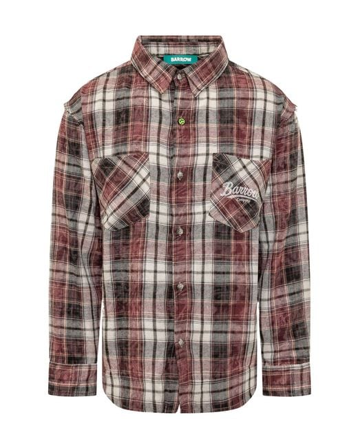 Barrow Multicolor Plaid Shirt for men