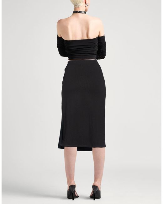 DIESEL Black Midi Skirt