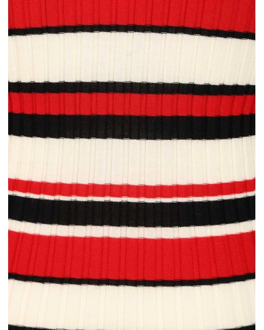 Burberry Red Syrena Str T-Shirt