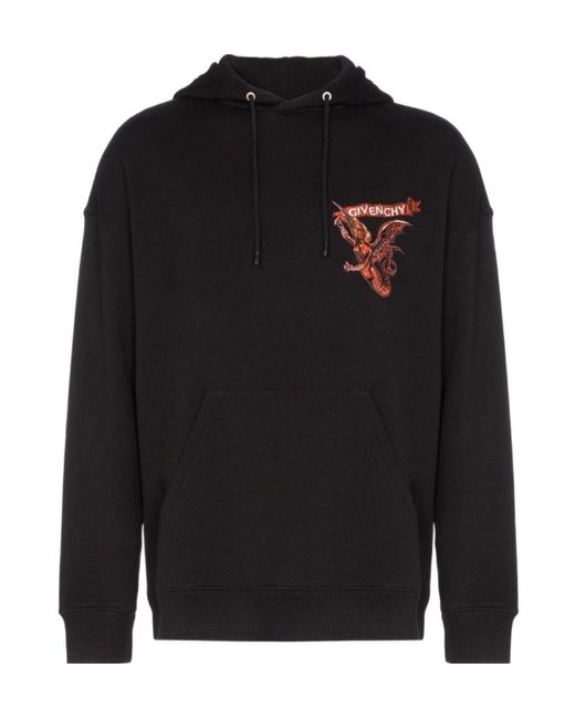 Givenchy Black Hooded Sweater for men