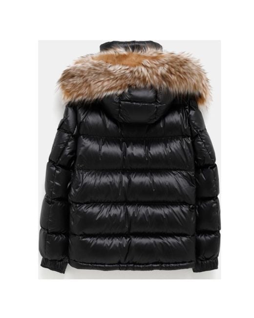 Moncler Black Padded Hooded Jacket