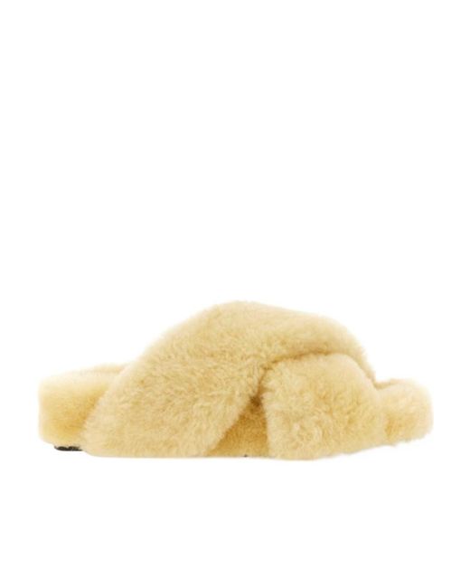 Jil Sander Metallic Crossover Slip-On Slides