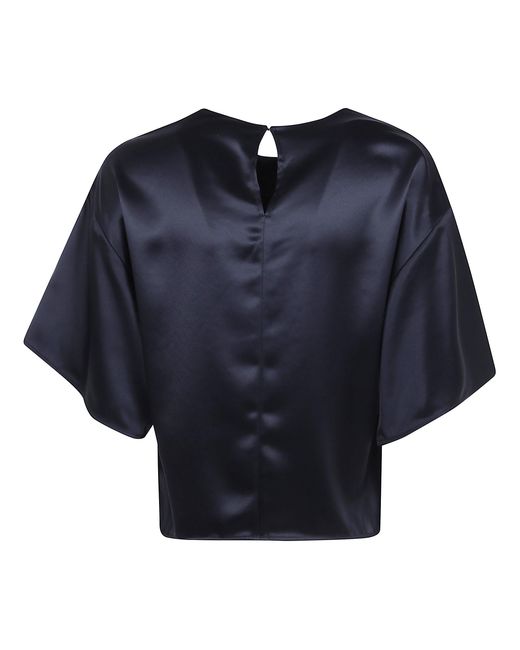 Jonathan Simkhai Blue Short Sleeve Crewneck Top
