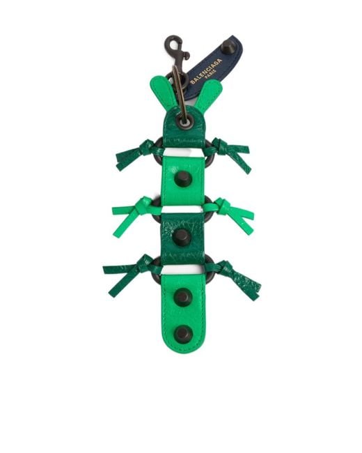 Balenciaga Green Le City Caterpillar Keychain/Charm for men