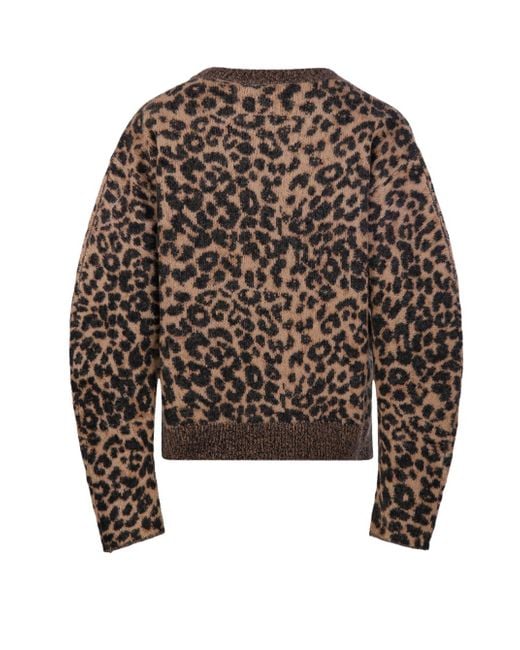 Nude Gray Leopard-Print Sweater