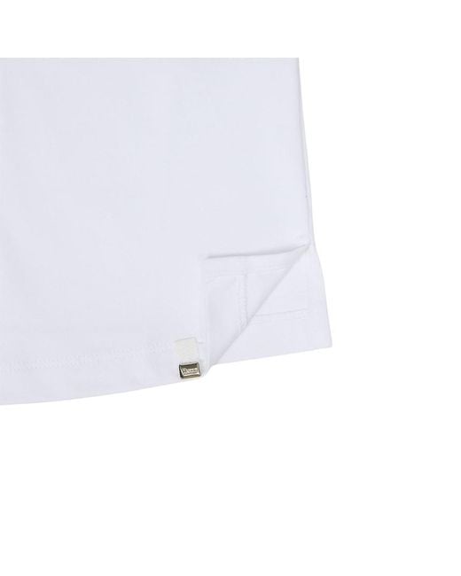 Herno White Button Polo Shirt