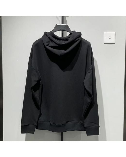 Loewe Black Relaxed Fit Hoodie for men