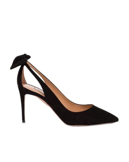 Aquazzura Black Bow Detail High Heels