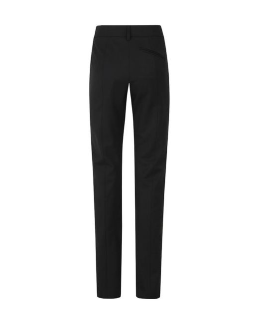 FEDERICA TOSI Black Casual Trousers With Belt Loops