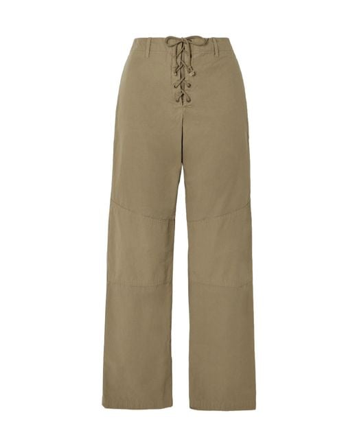 Fortela Natural High-Waisted Straight-Leg Pants