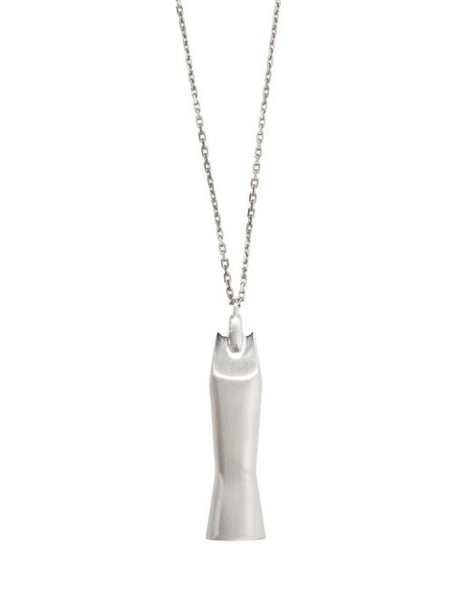 Rick Owens White Sister Charm Pendant Necklace for men