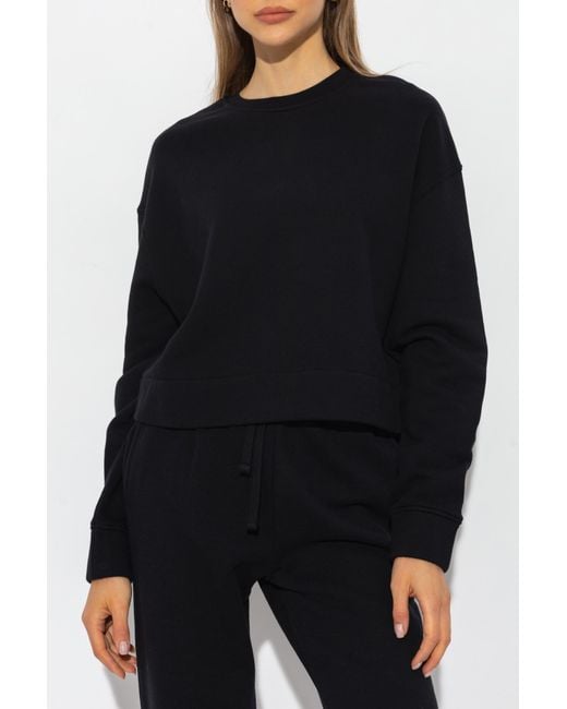 IRO Black Round Collar Long Sleeve Sweater
