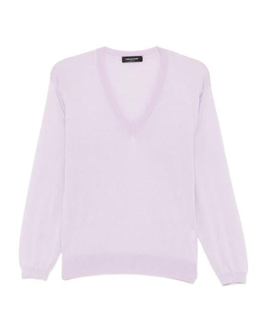 Fabiana Filippi Pink V-Neck Sweater