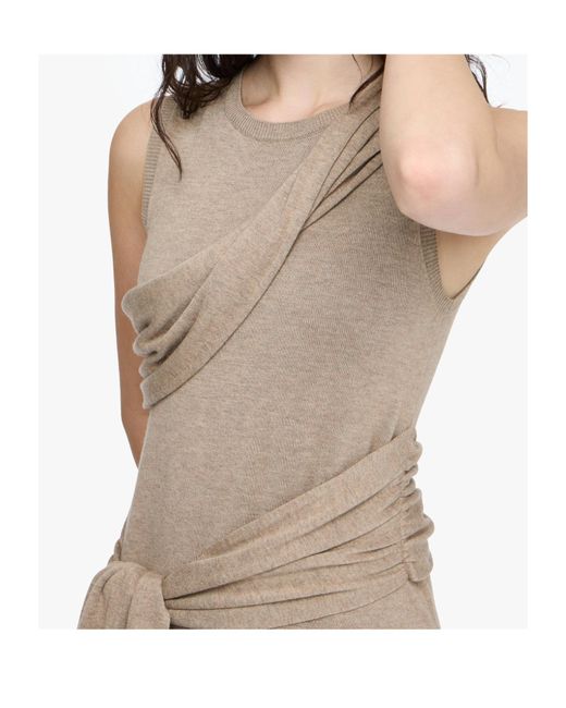 J.W. Anderson Natural Tie Detail Sleeveless Dress