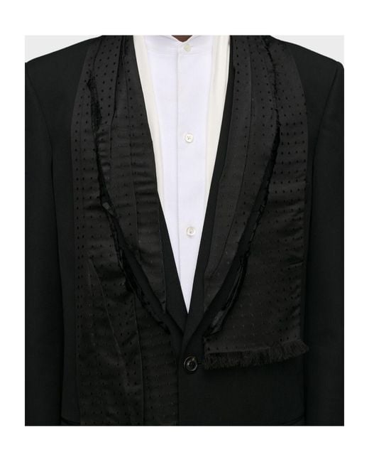 Maison Margiela Black Scarf Jacket for men