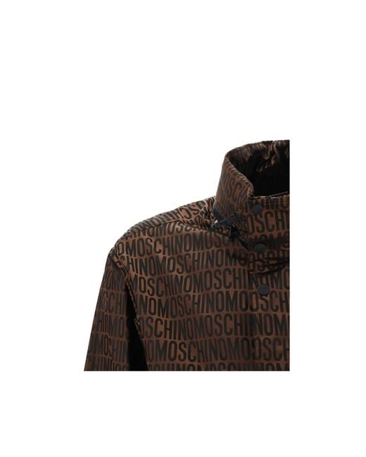 Moschino Brown Long-Sleeved Casual Jacket for men