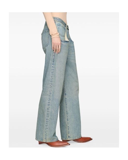 Maison Margiela Blue Wide-Leg Jeans