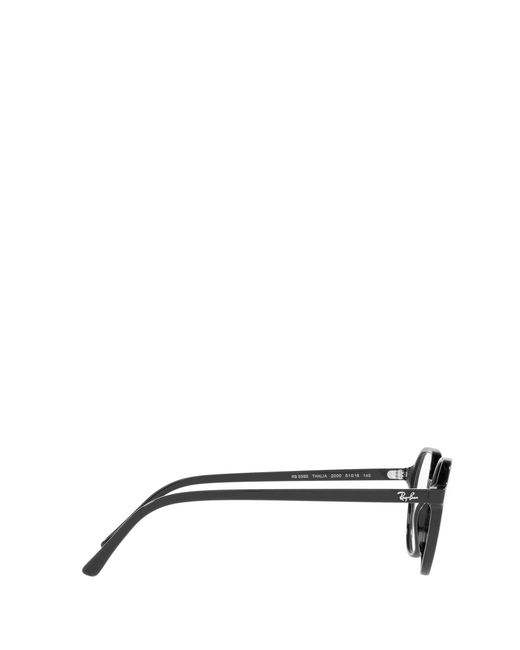 Ray-Ban White Thalia Round Frame Glasses for men