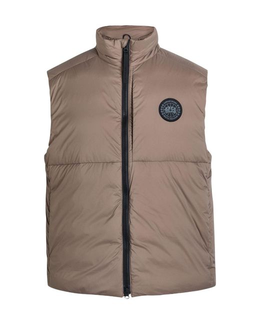 Canada Goose Brown Lodge Quilted Matte-Shell Gilet for men