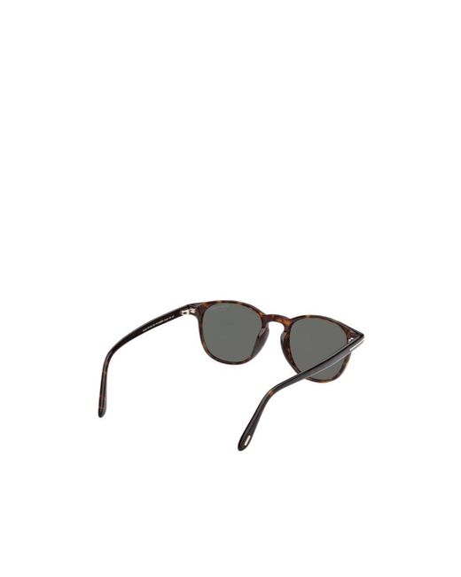 Tom Ford Metallic Eyewear Holt Round Frame Sunglasses for men