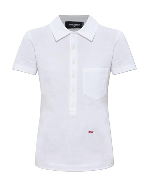 DSquared² White Polo Shirts