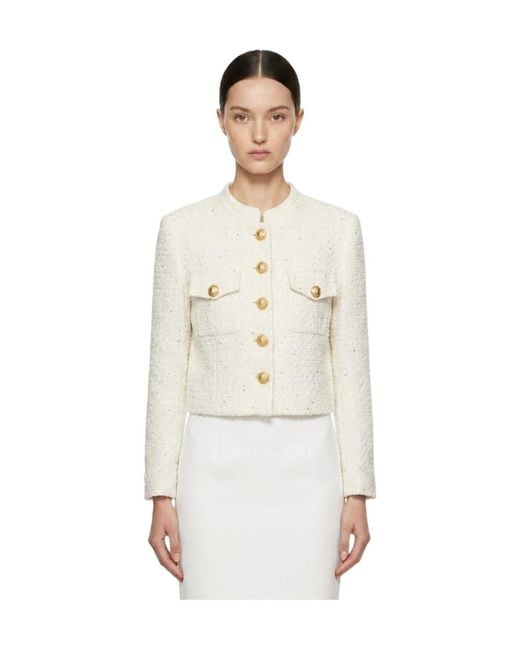 Marissa Chiara White Long-Sleeved Jacket