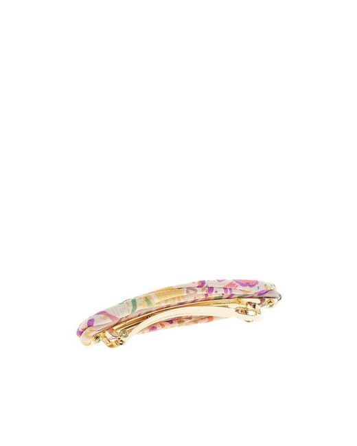 Etro Pink Logo Hair Accessories
