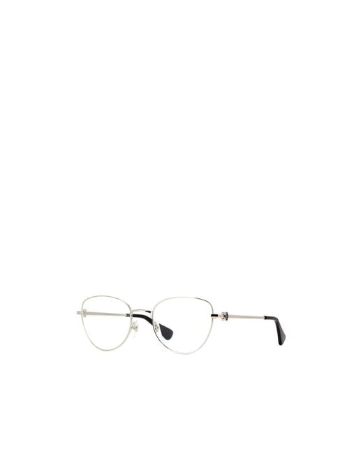 Cartier White Logo Plaque Butterfly Frame Glasses