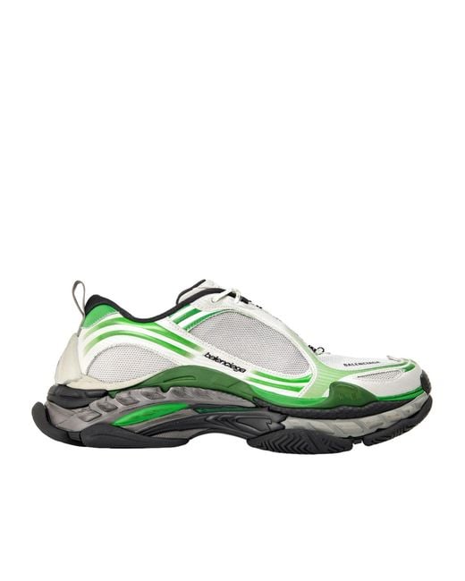 Balenciaga Green Thick-Soled Sports Shoes for men