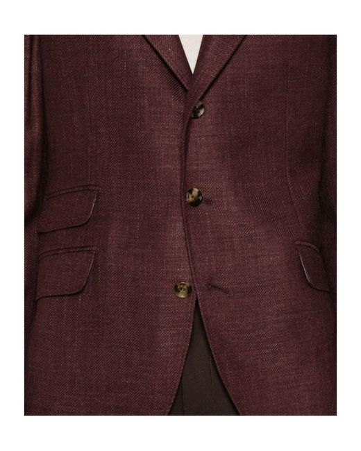 Brunello Cucinelli Purple Suit-Type Jacket for men