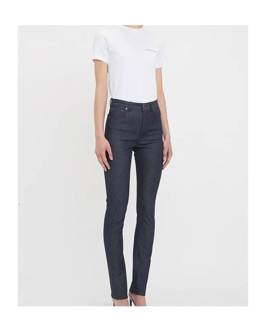 Victoria Beckham Blue Jeans With Belt Loops