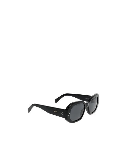 Céline White S255 Square-Frame Sunglasses