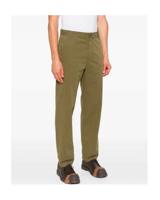 A.P.C. Green Cotton Trousers for men