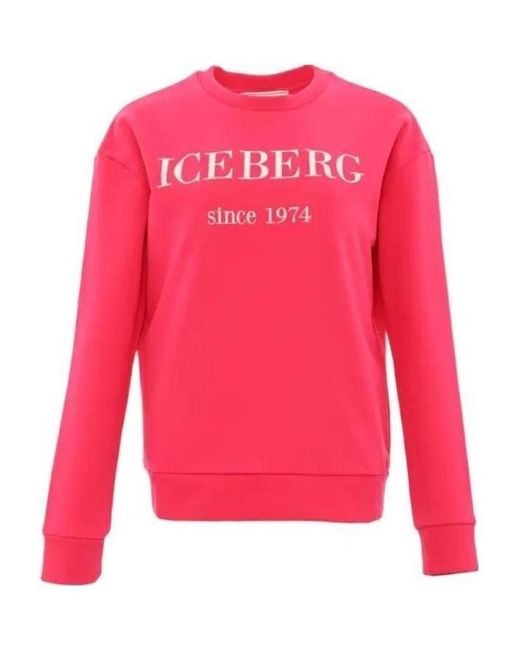 Iceberg Pink Round-Neck Pullover