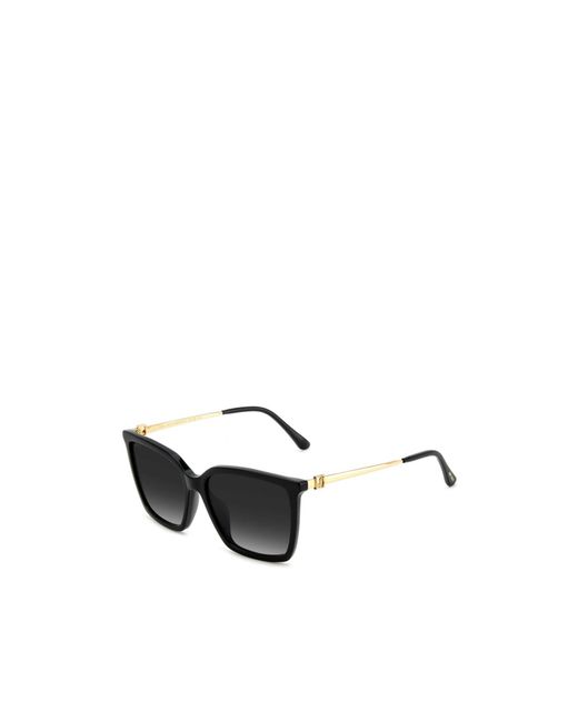 Jimmy Choo Black Eyewear Rectangular Frame Sunglasses