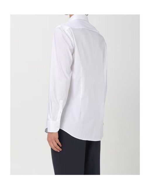 Boss White Boss Button-Up Long-Sleeved Shirt for men