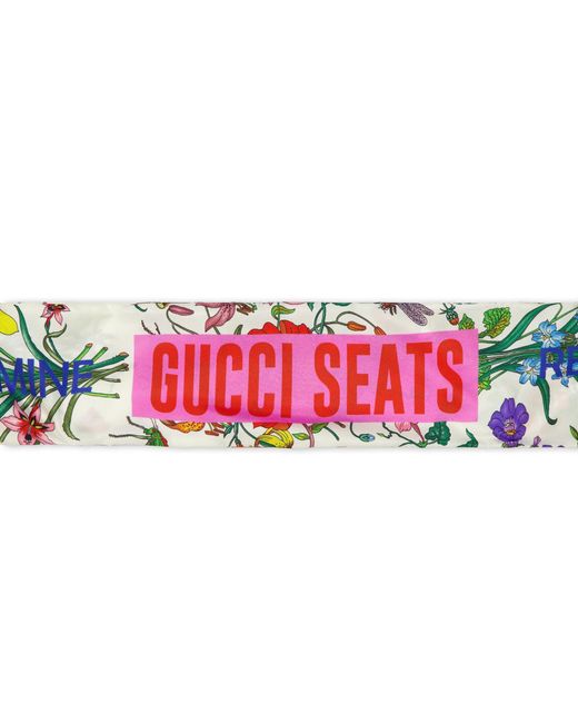 Gucci White Fresh Matching Silk Scarf