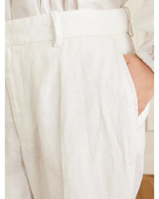 Polo Ralph Lauren White Straight Relaxed Trousers
