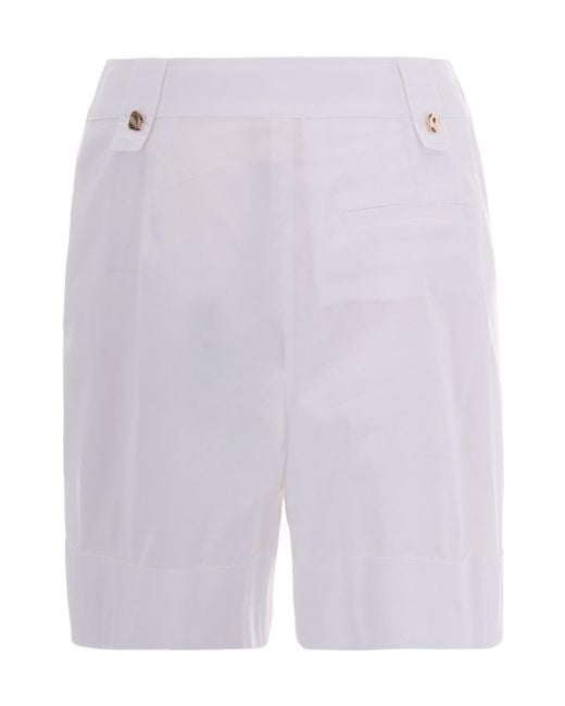 Liu Jo Purple Pleated Shorts