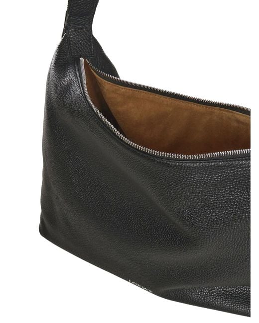 Loewe Black Cubi Logo-Printed Messenger Bag for men