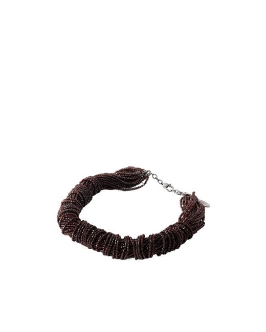 Brunello Cucinelli White Beaded Necklace