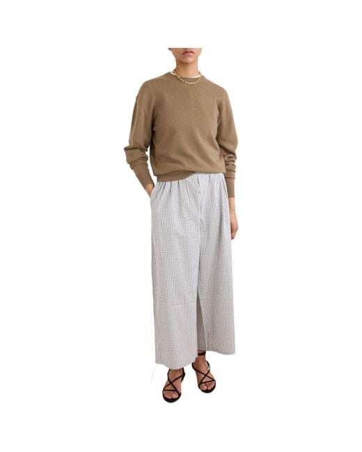 Proenza Schouler Gray Cotton-Poplin Wide-Leg Pants