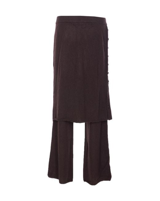 Lisa Yang Purple Double-Layered Pants