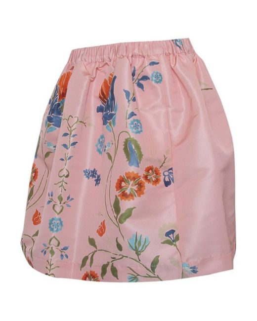 RED Valentino Pink Pattern Skirt