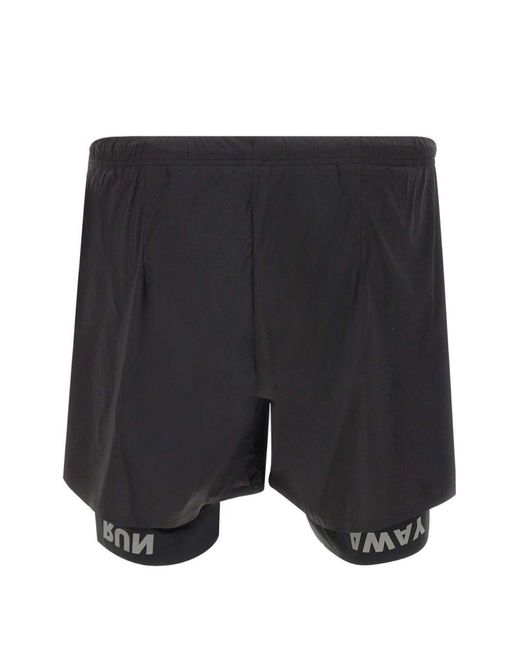 Satisfy Blue Layered-Design Shorts for men