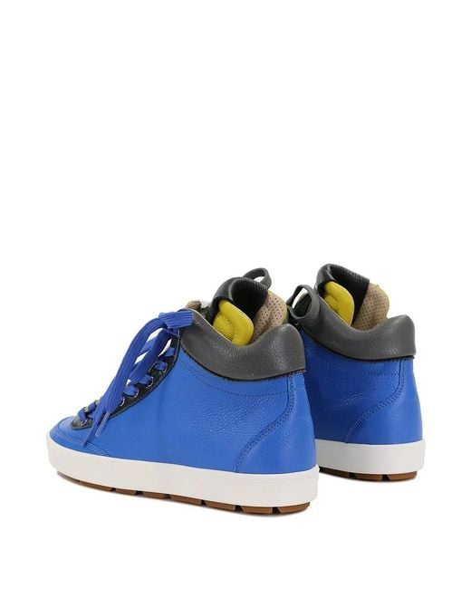 Dolce & Gabbana Blue Strap-Up Casual Sneakers for men