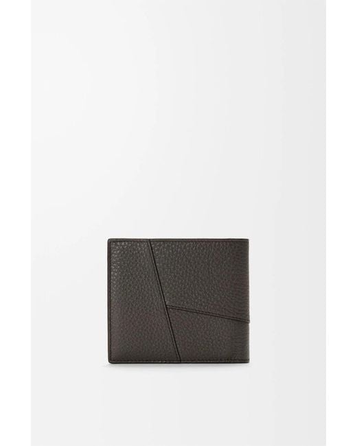 Loewe Gray Puzzle Bifold Coin Wallet for men