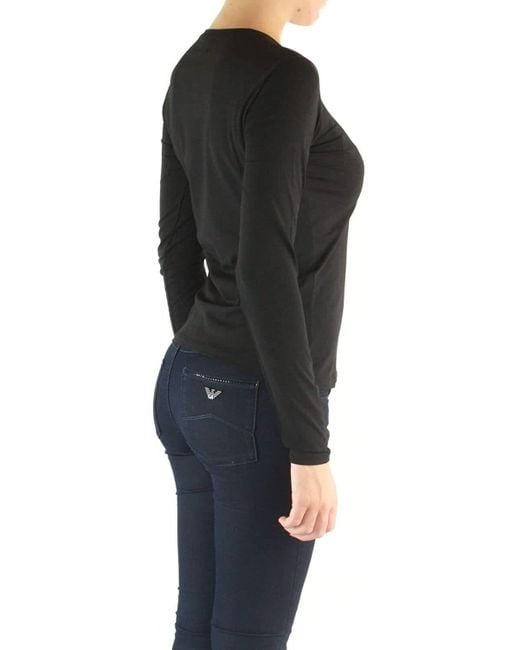 Armani Jeans Black Logo Detail T-Shirt